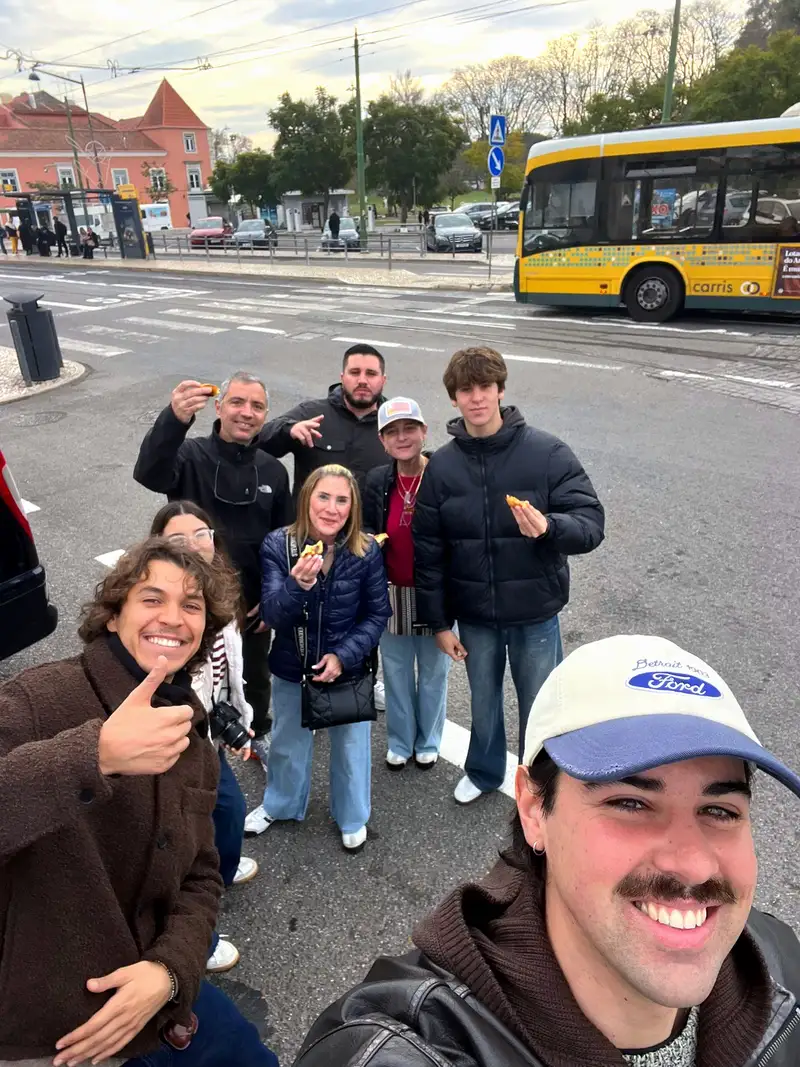 MAZE tour guide showing Lisbon to guests